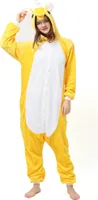 Katara 1744 -  Einhorn Gelb XL (175-185cm), Jumpsuit, Onesie, Karneval, Overall, Party, Karnevals-Kostüm, Verkleidung zum Fasching, Schlafanzug, Hausanzug, Jogginganzug, Cosplay, Tierkostüm für Erwachsene