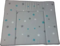 Wickelauflage - Grau - 75 x 85 cm - Sterne