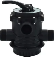 vidaXL Mehrwegeventil für Sandfilter 6-Wege-Ventil ABS 1,5"