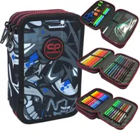 COOLPACK JUMPER 3 gefülltes Federmäppchen Federmappe Schülermäppchen Federtasche STREET ART