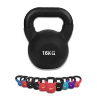 Hop-Sport Gusseisen Kettlebell mit Neoprenüberzug 20kg