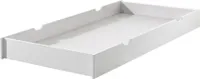 Bettschubkasten >ERIK< in Weiß aus Massiv Kiefer und MDF - 198,5x19x94cm (BxHxT)