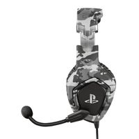 Trust Gaming Headset GXT 488 Forze-G - Offiziell Lizenziert für PlayStation - PS4 und PS5 Headset mit Klappbarem Mikrofon und Einstellbarem Kopfbügel, 3.5mm, Over-Ear Kopfhörer mit Kabel - Grau
