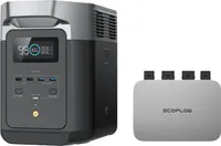 EcoFlow PowerStream Balkonkraftwerk, 0% VAT WLAN netzgekoppelter Mikrowechselrichter 800W, 1kWh Delta 2 tragbare Powerstation