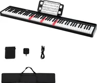 Digital Piano 88 Tasten, Keyboard mit Subtain Pedal, E Piano für Kinder und Erwachsene