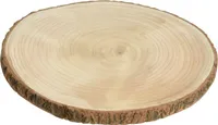 Große Baumscheibe Dekobrett Holz Holzbrett Brett Tablett Holzscheibe Ø 35-40 cm