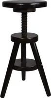 Hocker Massiv Schemel Stuhl Sitzmöbel Buche Drehhocker Barhocke 52-70cm (Nussbaum)