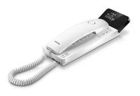 Philips Kabelgebundenes Design-Telefon M110W Scala - Strahlungsfreies Festnetztelefon weiß, Hörgeräte kompatibel, 2,75-Zoll-Display, 1,8 m Kabellänge