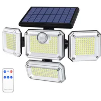 Gartenleuchten, 3 Lichtmodi, Solarleuchte, Außenstrahler, 270°Beleuchtungswinkel, Solar Wandleuchte, Solarlampe, mit Fernbedienung, Wasserdichte