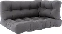 Vicco Palettenkissen Set Flocken, 120 x 80 cm 3 Teile, Grau