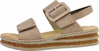 Rieker Damen Sandalette in Beige, Größe 42