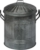 relaxdays Ascheeimer mit Deckel 10 Liter
