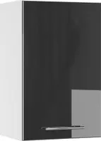 Vicco Hängeschrank Fame-Line, 45 cm, Anthrazit Hochglanz/Weiß