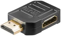 HDMI™-Adapter, vergoldet, Schwarz