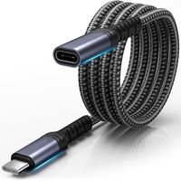 Reagle USB C Verlängerung Kabel 2M, USB Type C 3.2 Unterstützt 10Gpbs 100W und 4K@60Hz