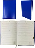 Buchkalender Cheftimer Terminplaner Chefplaner Bürokalender DIN A5 2025 320 Seiten , Farbe:Blau