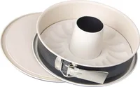 Zenker Springform Ø 26 cm CREME NOIR, Backform mit Flach- und Rohrboden und Auslaufschutz, runde Kuchenform mit keramisch verstärkter Antihaftbeschichtung (Farbe: Crème/Anthrazit)