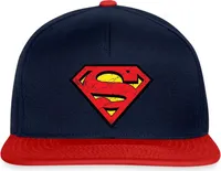 Spreadshirt DC Comics Superman Logo Used Look Snapback Cap, One size, Navy/Rot