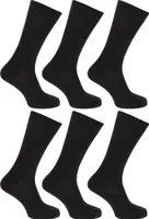 Dámske ponožky FLOSO, 100% bavlna, 6 párov W208 (37-41 EU) (čierne)