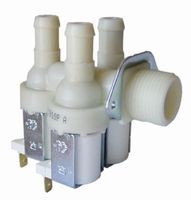3-Fach Magnetventil Ventil passend für Miele Waschmaschine 1987730, 90°, Ø 14mm mit Reduzierung