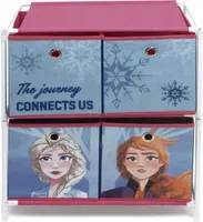 ARDITEX WD12906 Półka z 4 pojemnikami tekstylnymi 53 x 30 x 60 cm z Disney-Frozen II