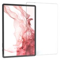 EAZY CASE Displayschutzfolie aus Glas kompatibel mit Samsung Galaxy Tab S8 Plus, nur 0,3 mm dünn, Tablet Schutzglas, Tabletschutzfolie, Transparent & Kristallklar
