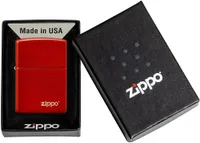 Zippo 49475 Anodierter roter laserter Windschutz leichter