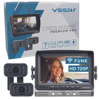 7" FUNK-HD-Rückfahrkamera PREMIUM PRO HD mit 2 Kameras 24582