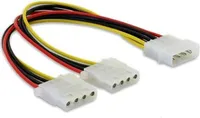 DELOCK Stromkabel Molex 4pin -> 2x Molex 4pin St/Bu/Bu