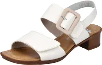 Rieker Damen Sandaletten Sandalen Blockabsatz 62663, Größe:38 EU, Farbe:Beige