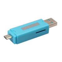 1 Stück Micro USB OTG HUB , Farbe Blau