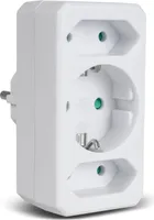 Mehrfachstecker Steckdosenleiste Mehrfachsteckdose 2x Eurostecker / 1x Schukostecker