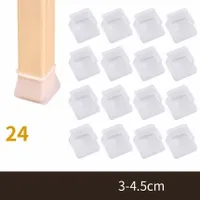 Silikonstuhl Beinschutzquadrat Set von 24