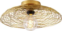 QAZQA - Orientalisch Orientalische Deckenleuchte I Deckenlampe I Lampe I Leuchte Gold I Messing 40 cm - Glan I Wohnzimmer I Schlafzimmer - Stahl Rund - LED geeignet E27