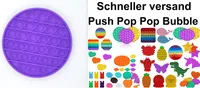 Push it Pop Pop up Bubble Rund Lila  sensorisches Beruhigungsspielzeug  Anti Stress beruhigend Fidget Toy  tiktok Neuheit gegen Langeweile Zappeln Therapie-Spielzeug zum Drücken