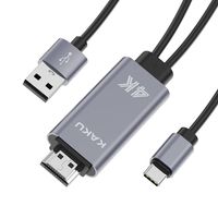 Propojovací kabel USB C - HDMI včetně USB konektoru pro zařízení s konektorem USB-C - Kaku KSC-556