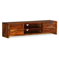 vidaXL TV skrinka z masívneho dreva palisander 120x30x30 cm