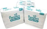 Pampers Windeln Größe 8 17kg+ Baby-Dry Extra Large MONATSBOX Saugstark Trockenheit Hypoallergen Packung;