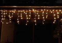 Rozprávkové svetlá LED ľadový dážď, 480 LED diód, 12 m, IP44, časovač