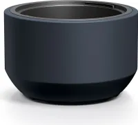 Sleek Planter with Smooth Surface and Elevated Tapered Base - Available in Multiple Colors