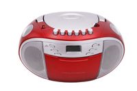 Terris CD Player Radio Kassetten Rekorder Stereoanlage Boombox Tragbar -  USB -  AUX - ROT