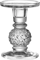 Kerzenständer - Transparent - Glas - H 13 cm