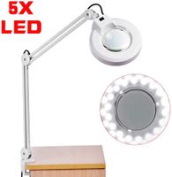 Linse 5 Dioptrien Lupenlampe DE Kaltlicht LED Lupenleuchte mit Tischklemme 
