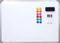 Tabule HWC-C84, magnetická tabule memo board pin board, včetně příslušenství  60x45cm