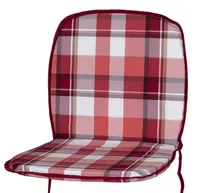 Auflage Monoblock niedrig 2396 rot-weiß kariert 72x38x2,5cm KETTtex