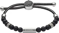 Diesel  DX1151040 Herren Armband BEADS Edelstahl Silber 24,5 cm