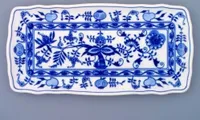 Český porcelán Cibulák Obdélníkový podnos 33 cm