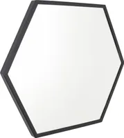LOFT42 WandWandspiegel  Hexagon Large - schwarz - 58x50