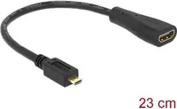 DELOCK HDMI Kabel Ethernet A -> micro D Bu/St 0.20m