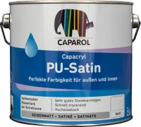 Caparol Capacryl PolyurethanSatin 2,5L Weiss ,seidenmatt PolyurethanAcryllack